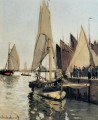 Sailing Boats at Honfleur Claude Monet